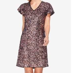 NWT Vince Camuto Rose Gold Sequin Dress
